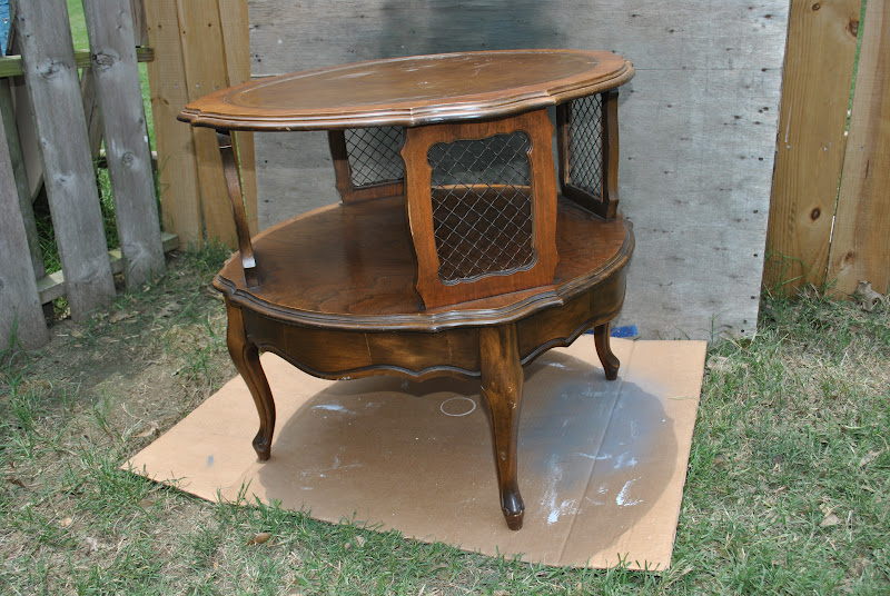 Amazing Grays Antique gray end table