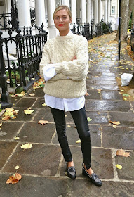 An Incredibly Stylish Way to Wear a Cable Knit Sweater — Pandora Sykes Style