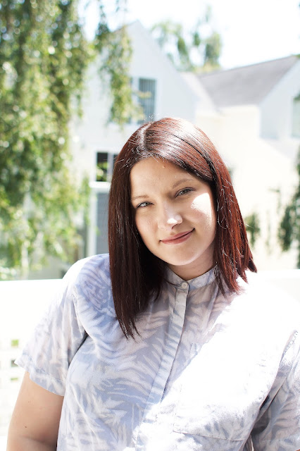 Brunette, hair color, hair inspiration, gap, cropped shirt, leaf print, maternity style, pregnancy blog, OOTD