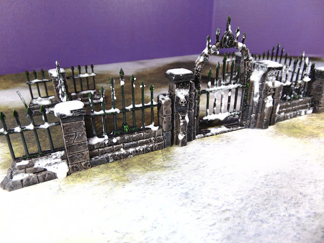 Reaper Cemetery Gate and Walls in Winter