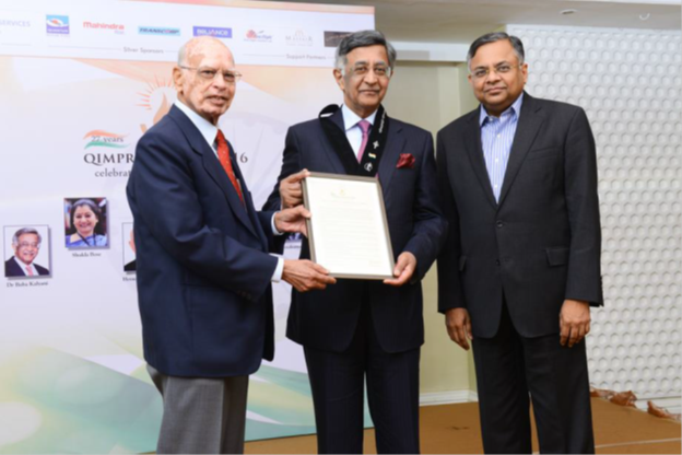 Baba N Kalyani conferred with Qimpro Platinum Standard 2016 Business Award Baba N Kalyani conferred with Qimpro Platinum Standard 2016 Business Award