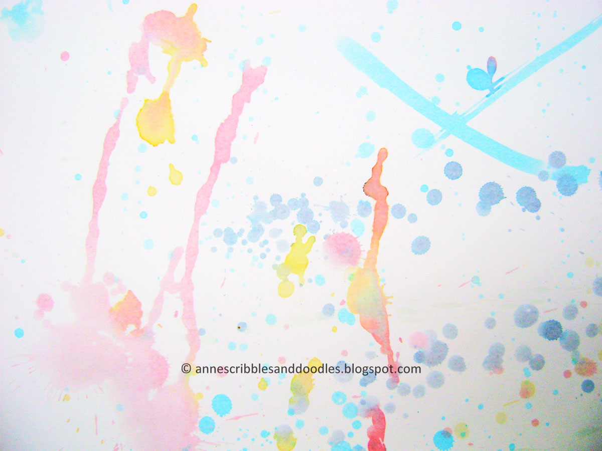 DIY Watercolor Pattern Paper | Anne's Scribbles and Doodles