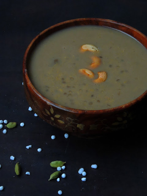Sago & Moongdal Kheer with Palm Jaggery Sago & Moongdal Kheer with Palm Jaggery