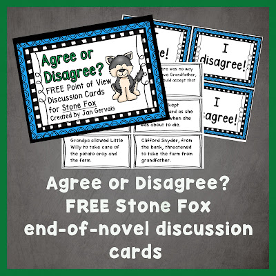 https://www.teacherspayteachers.com/Product/Agree-or-Disagree-Stone-Fox-Discussion-Cards-2431000