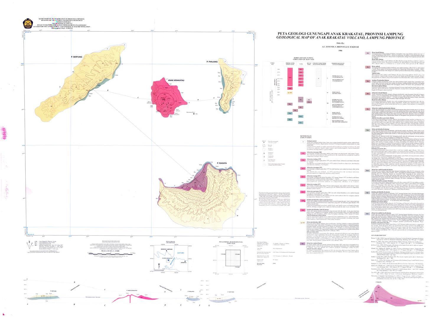 Dapatkan Peta Digital Geologi Gunung Api seluruh Indonesia Gratis