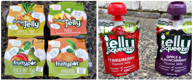 Fruitypot pots and JellySqueeze pouches.