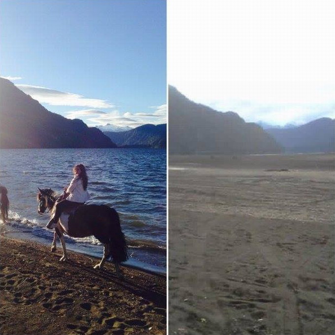 Preocupación en Chile desaparece el Agua del Lago Riesco en Puerto Aysén Chiler1
