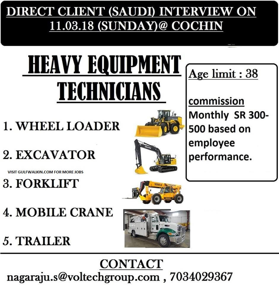 heavy equipment technicians