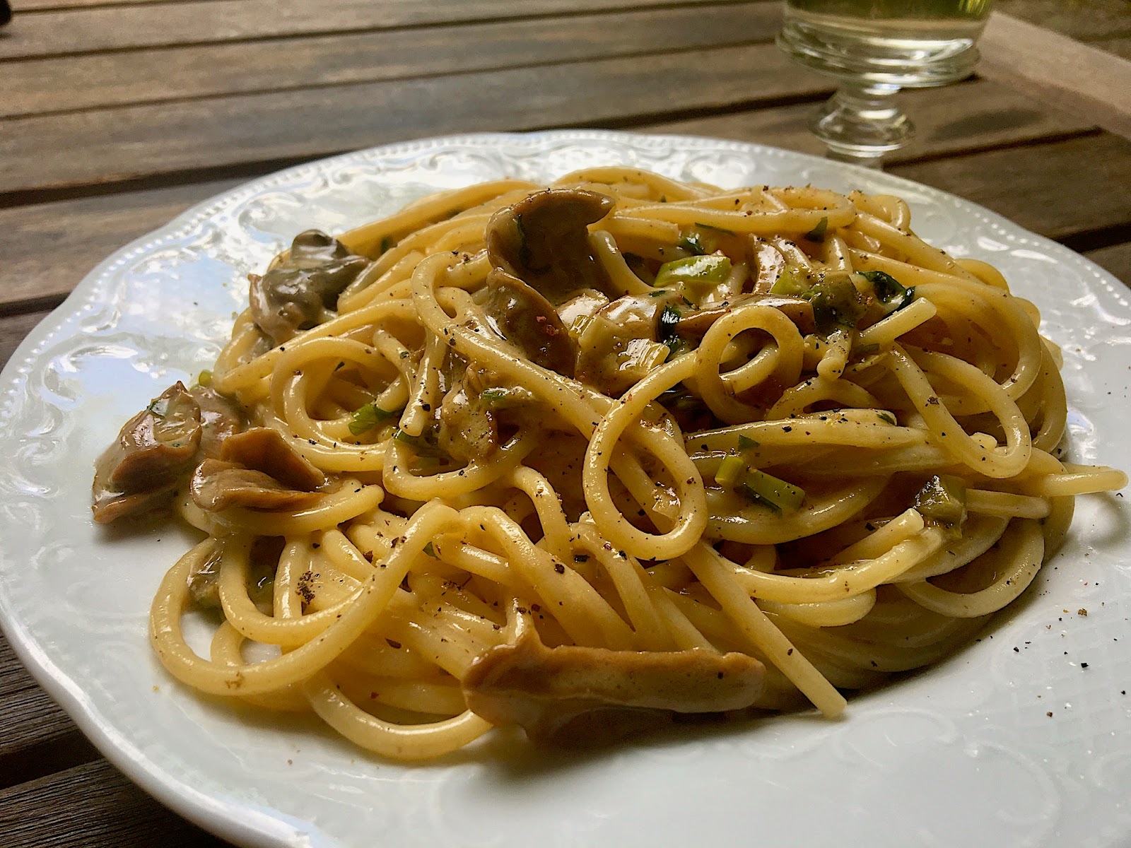 Spaghetti mit Steinpilzen