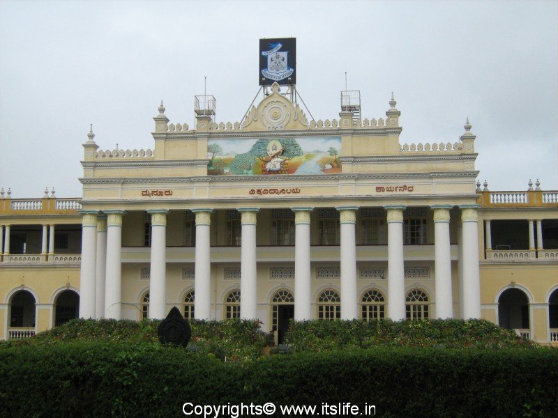 Historical 'Crawford Hall' the administrative hub of University of Mysore
