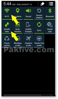 Turn off Wi-Fi / Mobile Data Turn off Wi-Fi / Mobile Data