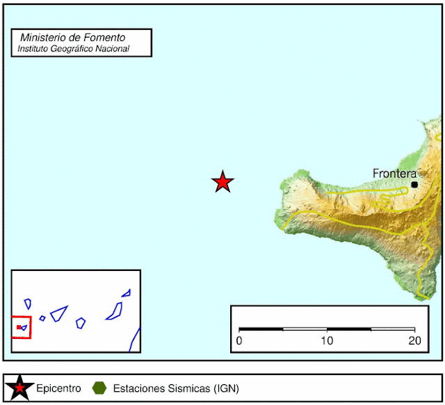 Terremoto 3, grados El Hierro, 20 mayo