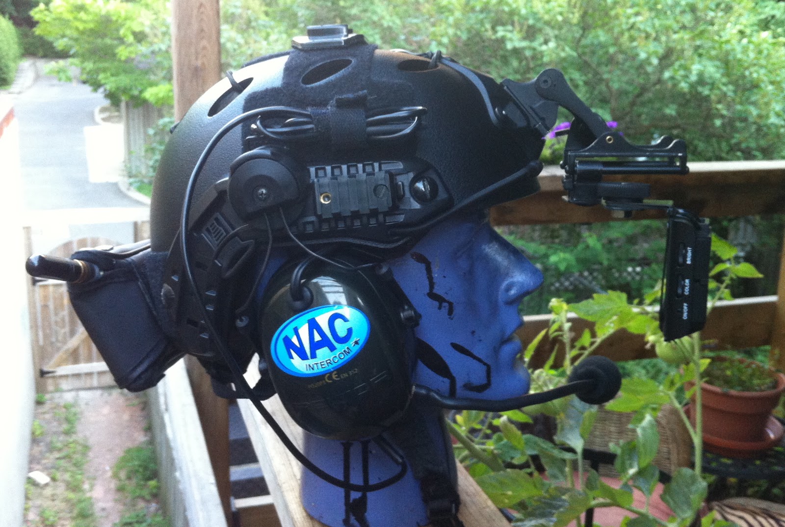 Paul's Powered Paragliding Page LCD monitor / NVG Helmet Mount interface