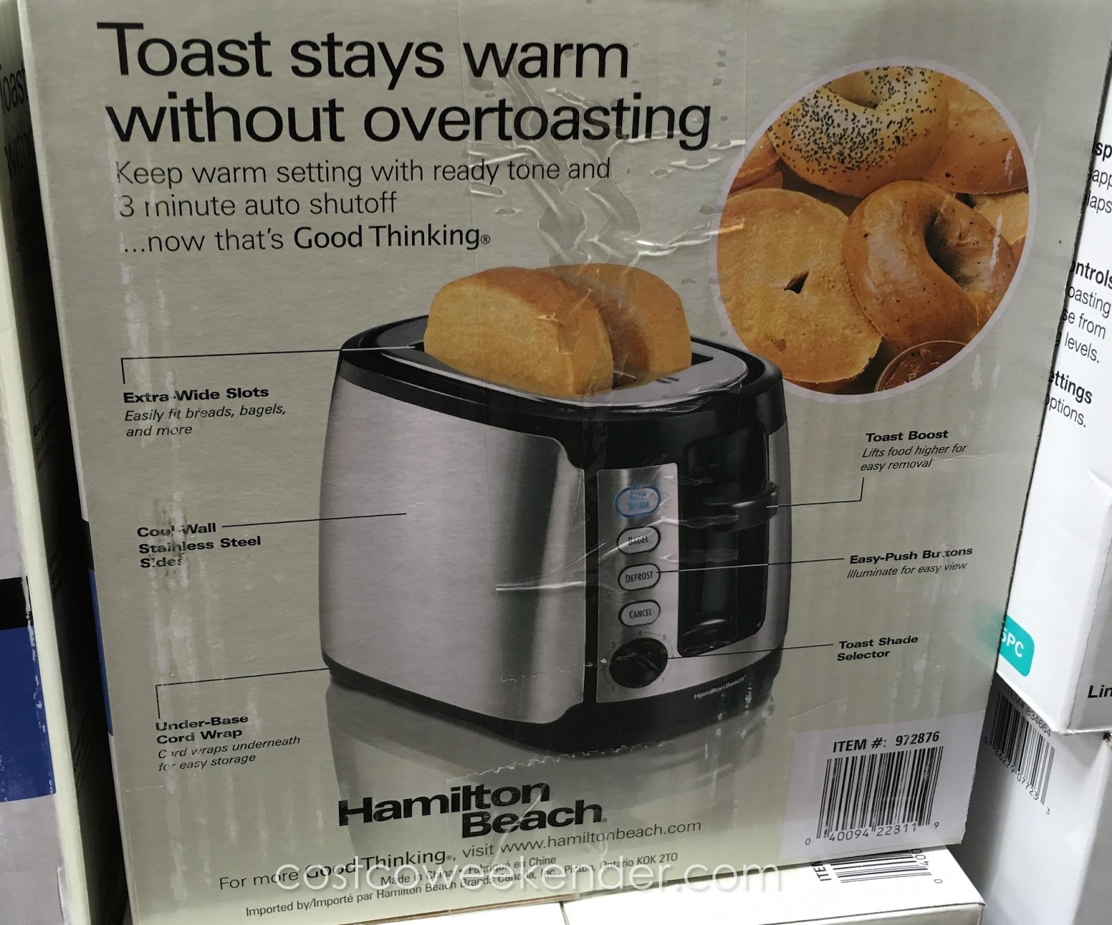 Hamilton Beach 22811e Keep Warm Toaster Costco Weekender