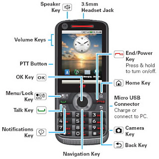Motorola i886 Android-powered iDEN phone with dual keyboard 2