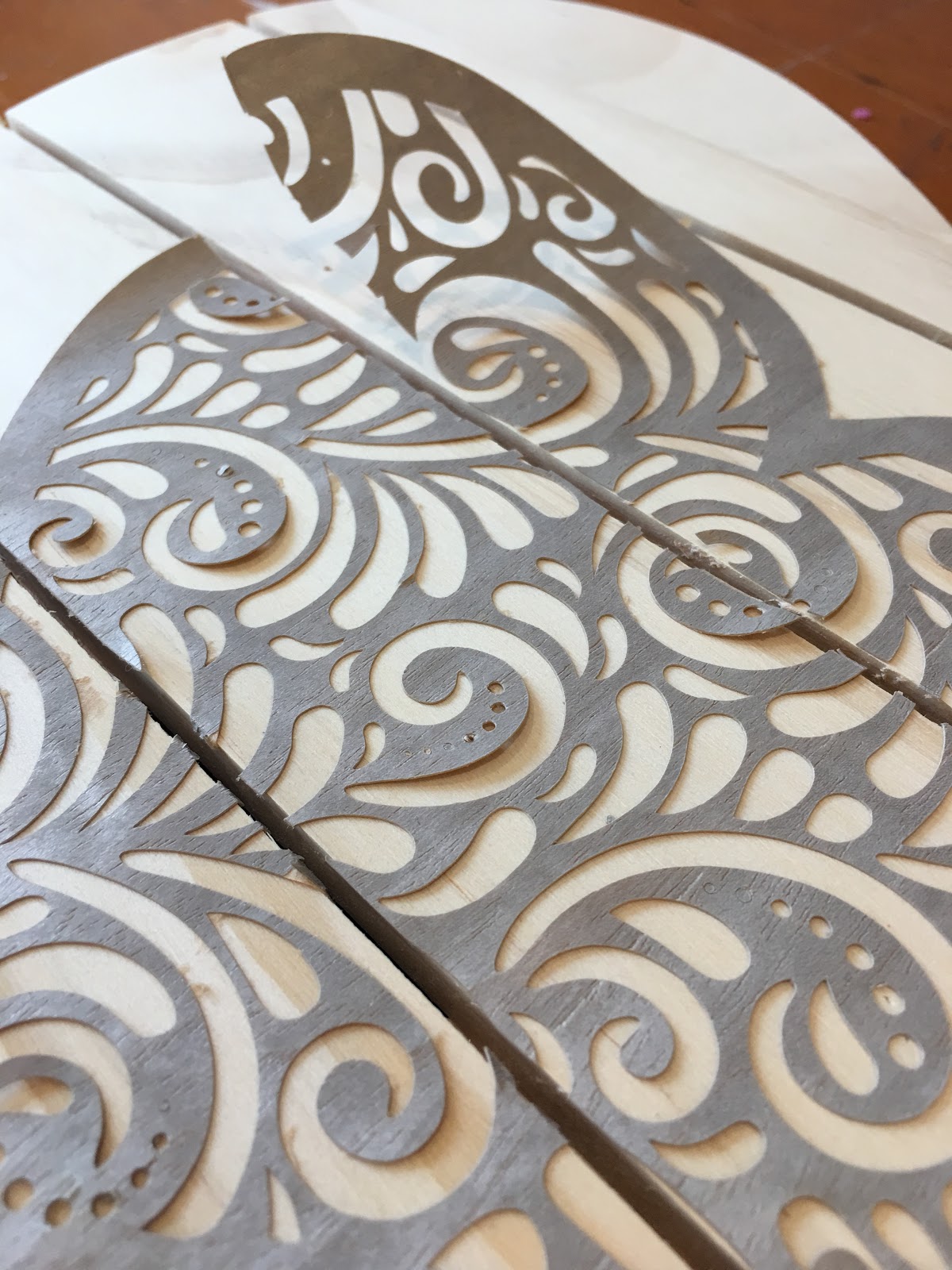 Silhouette Wood Grain Sheets Review and Tutorial on Faux Stained Wood