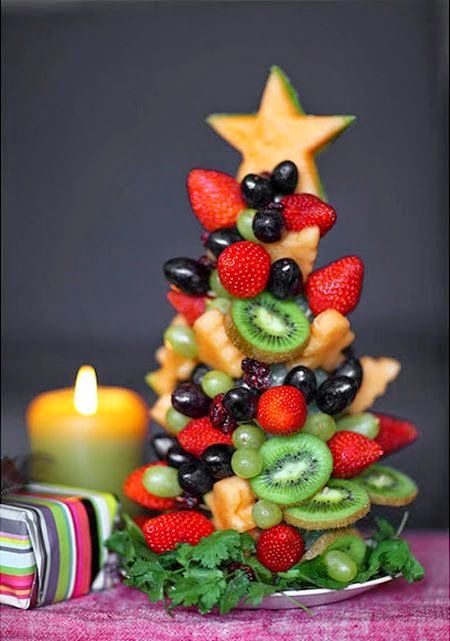 frutas para decorar o natal