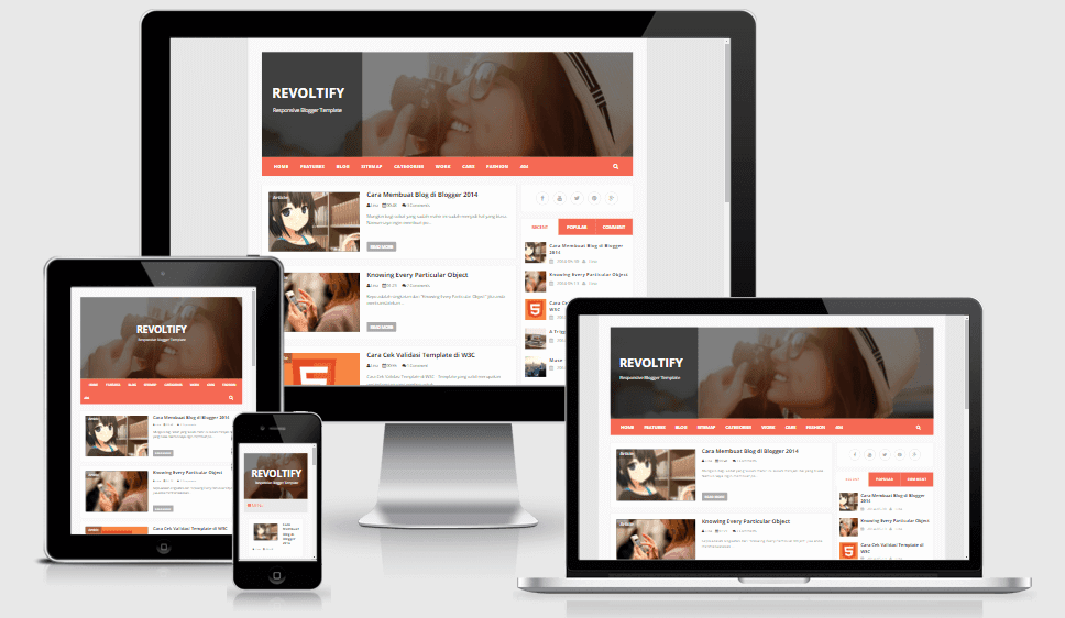 revoltify responsive blogger template