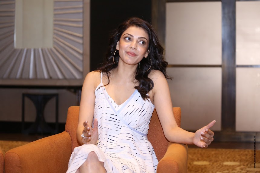 Kajal Aggarwal at MLA movie interview