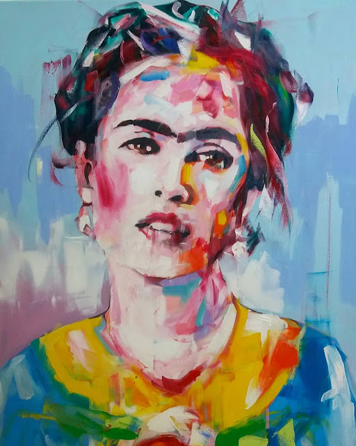 Painting: Salma Hayek as Frida Kahlo