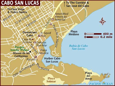 Map of Cabo San Lucas City Area