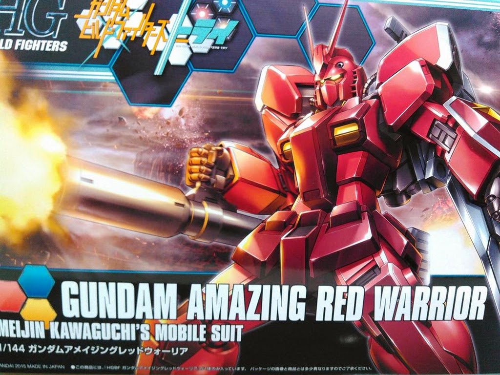 Gundam Family HGBF 1/144 Gundam Amazing Red Warrior New Images