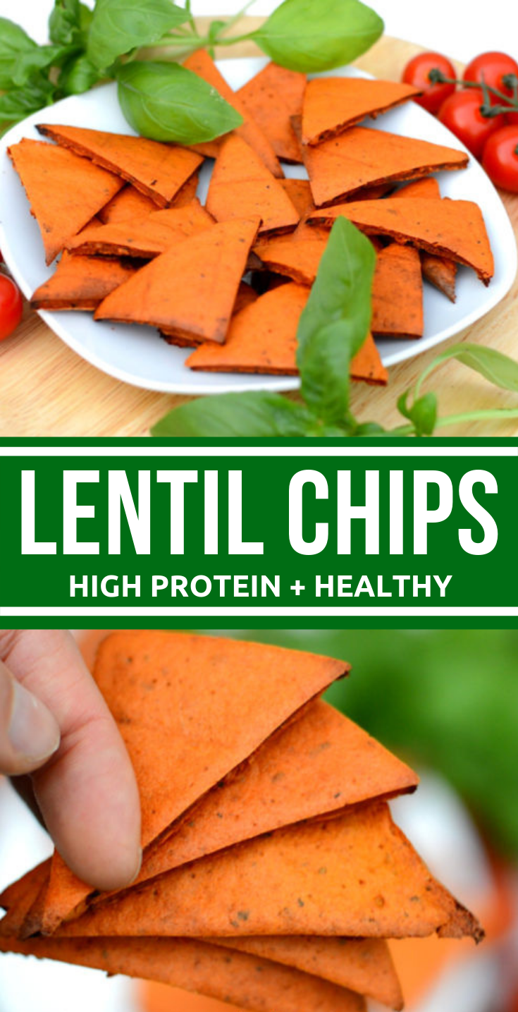 TOMATO AND BASIL LENTIL CHIPS RECIPE #vegan #healthy TOMATO AND BASIL LENTIL CHIPS RECIPE #vegan #healthy