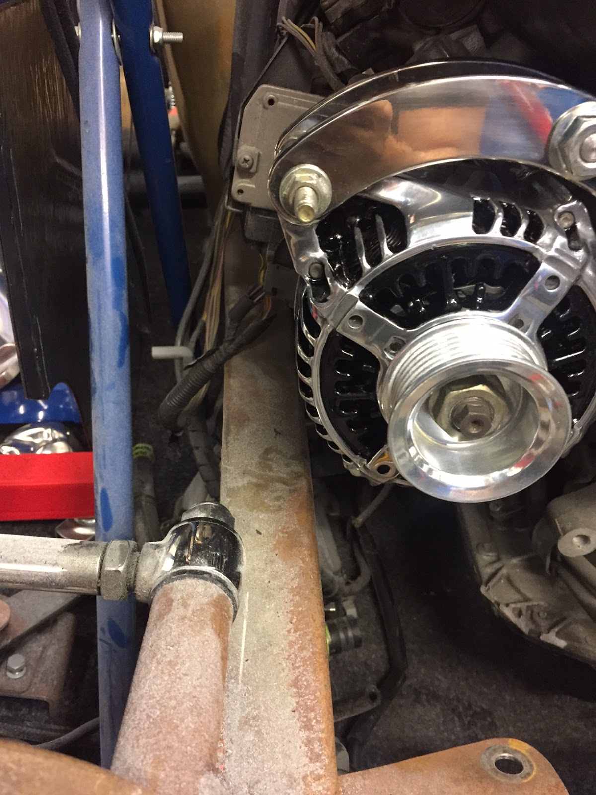 Flaming Ford Fitting and rebuilding the Alternator