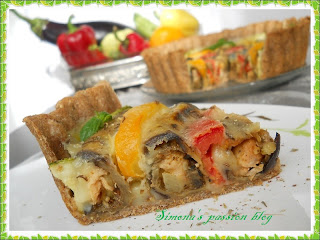 Tarta cu rulouri de  vinete