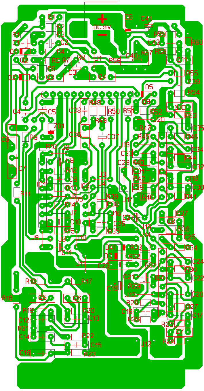 GUITAR EFFECT DIY MT2 PCB LAYOUT CLONE
