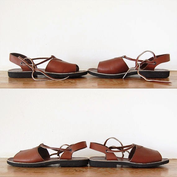 laws of general economy: Spanish Handmade Leather Ankle Tie Sandals ...