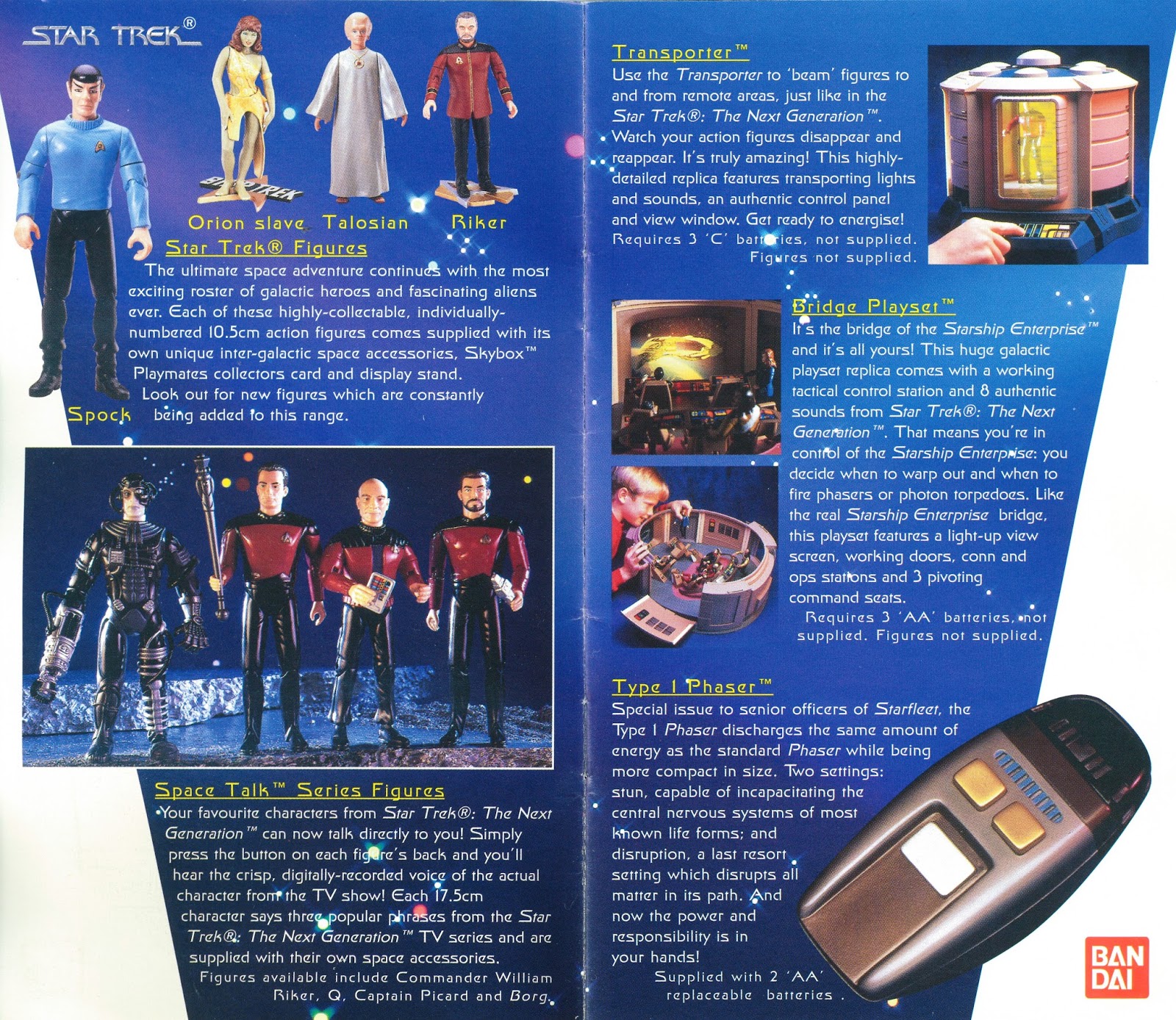 UP CLOSE & PLASTIC Star Trek Playmates Catalogue 1996