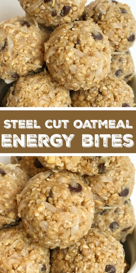 Steel Cut Oatmeal Energy Bites