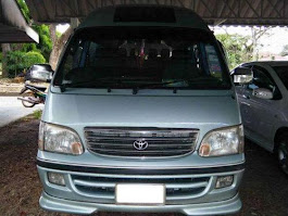 เช่ารถตู้ hiace หัวจรวด ดีเซล ราคา1,500/วัน