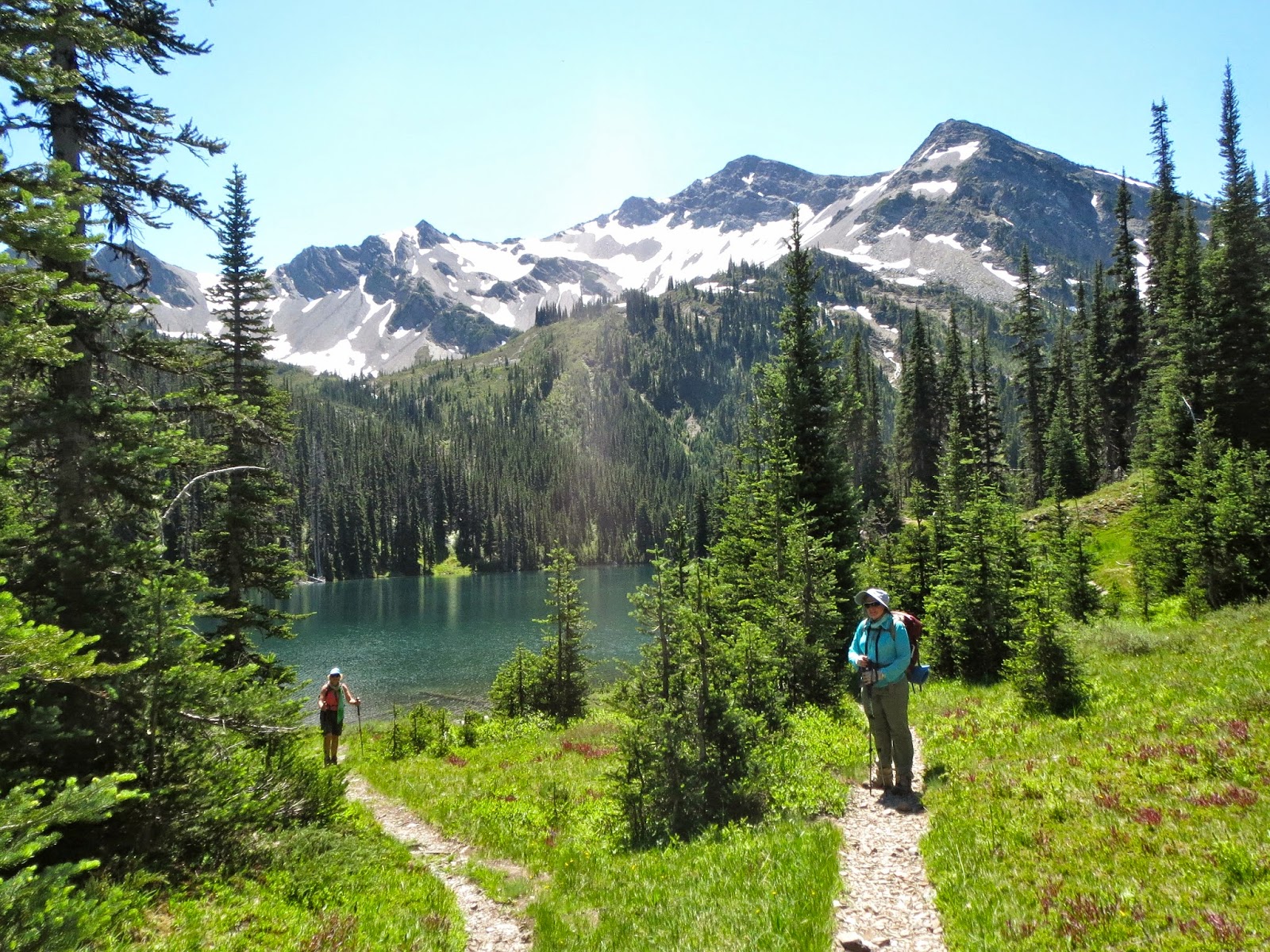 Three Hiking Sisters Grand Valley to Moose Lake Olympic National Park