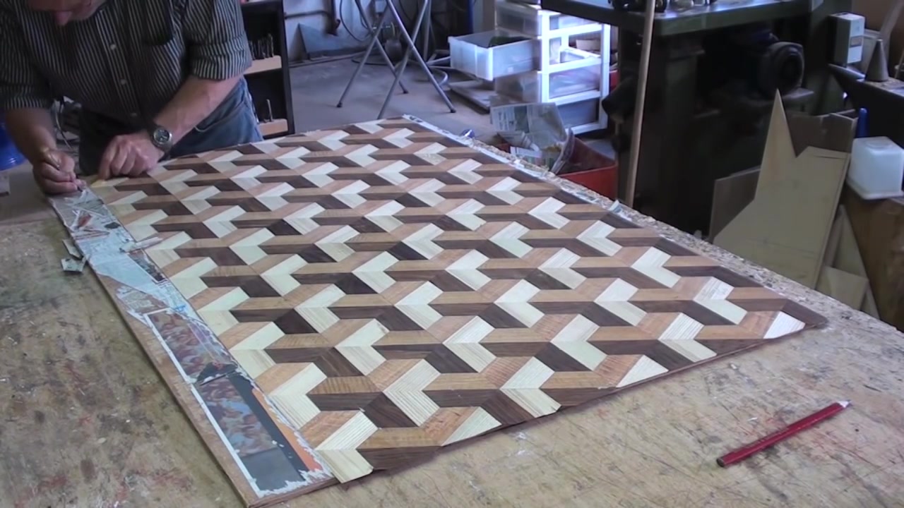Woodworking Veneer inlay woodworking