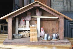 chicken coop playset nesting boxes mama play homemade upcycled diy chickens manger got too