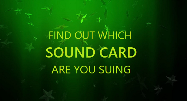 How to Find Sound Card