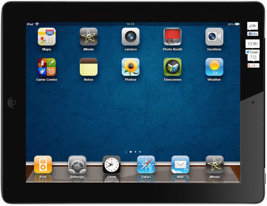 iPad2 simulator with Html5 Css3 and Jquery Tech Wired A Technology