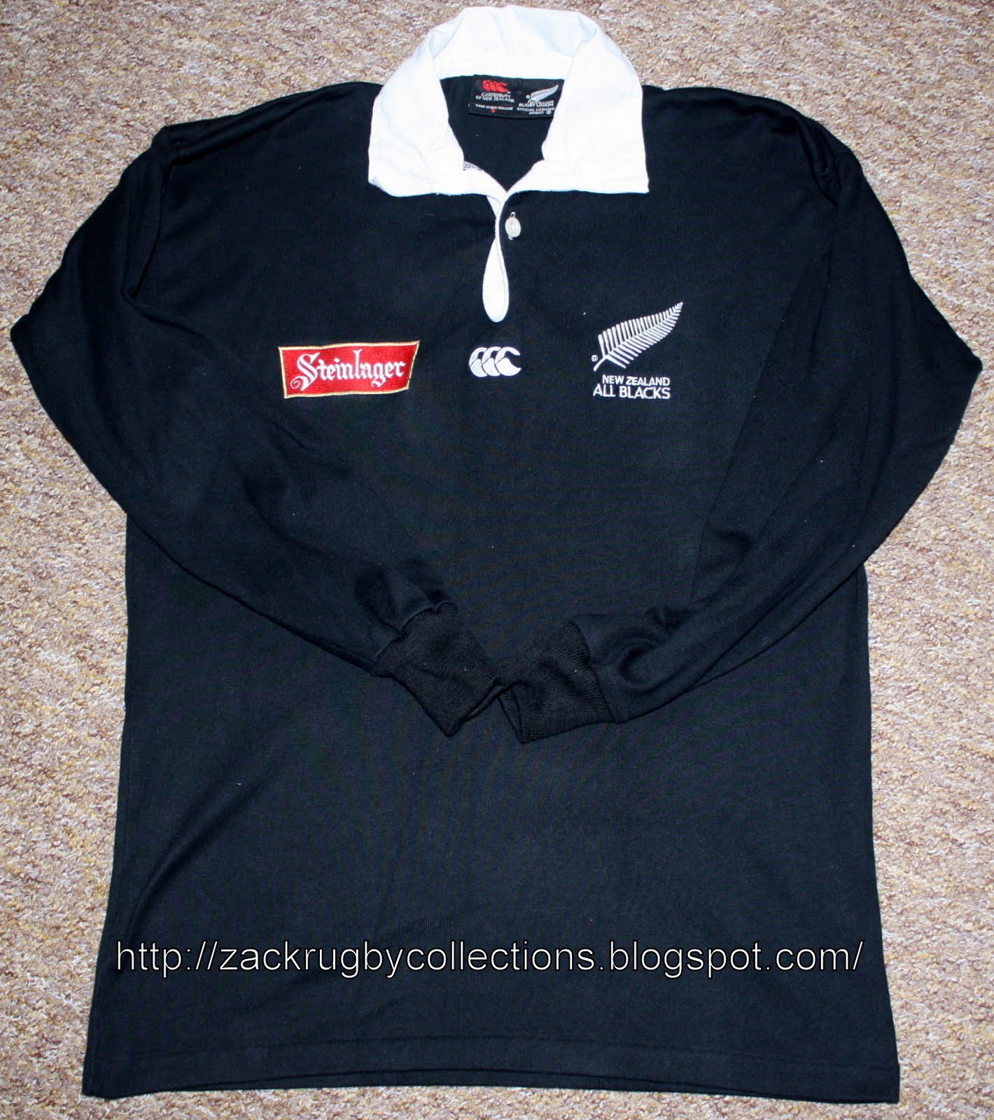ZackRugby Collections® New Zealand All Blacks 'Steinlager' LS 1994/