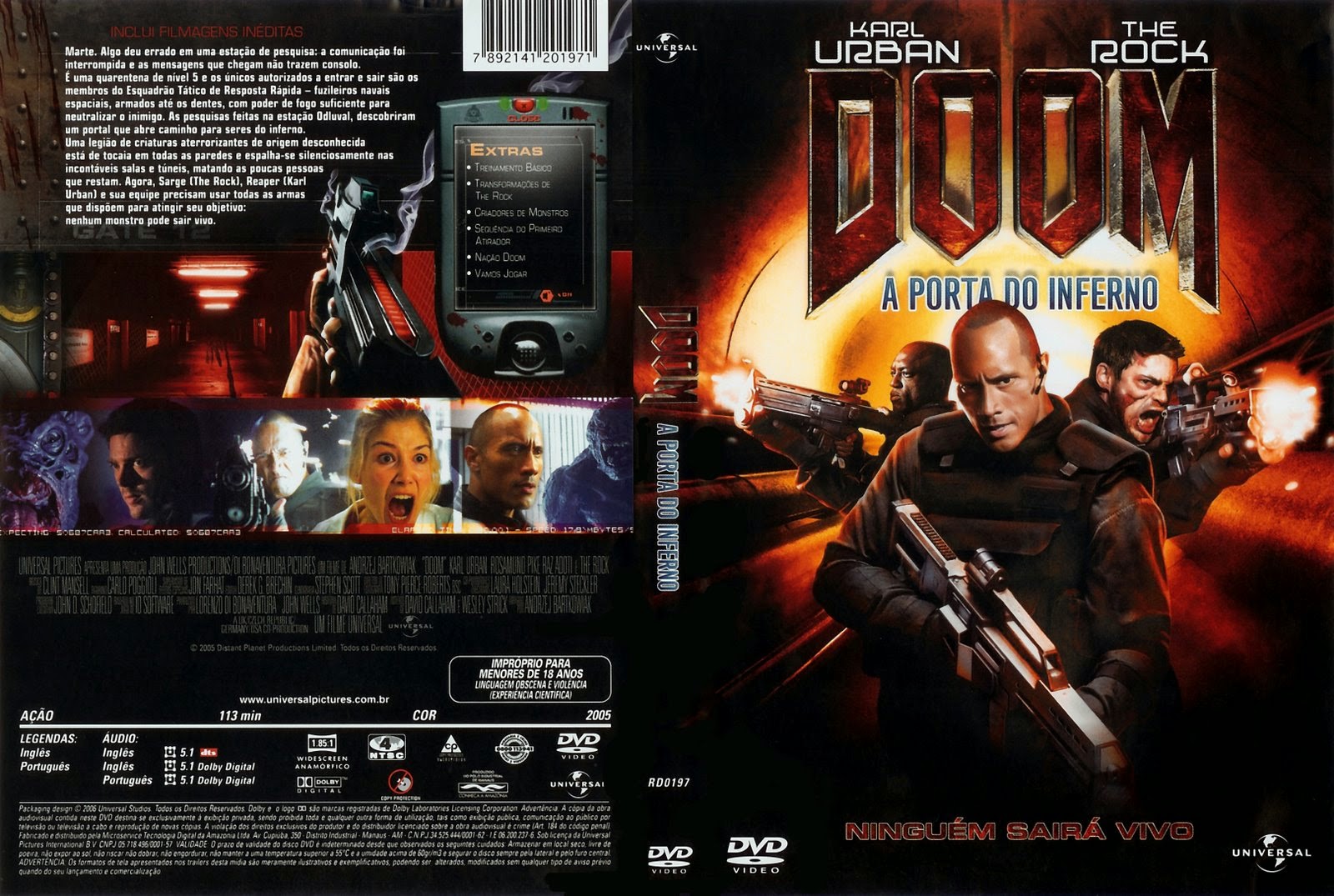 Capas Filmes de Ficção Doom A Porta do Inferno Capas Filmes de Ficção Doom A Porta do Inferno