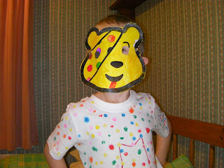 comical mask pudsey children in need