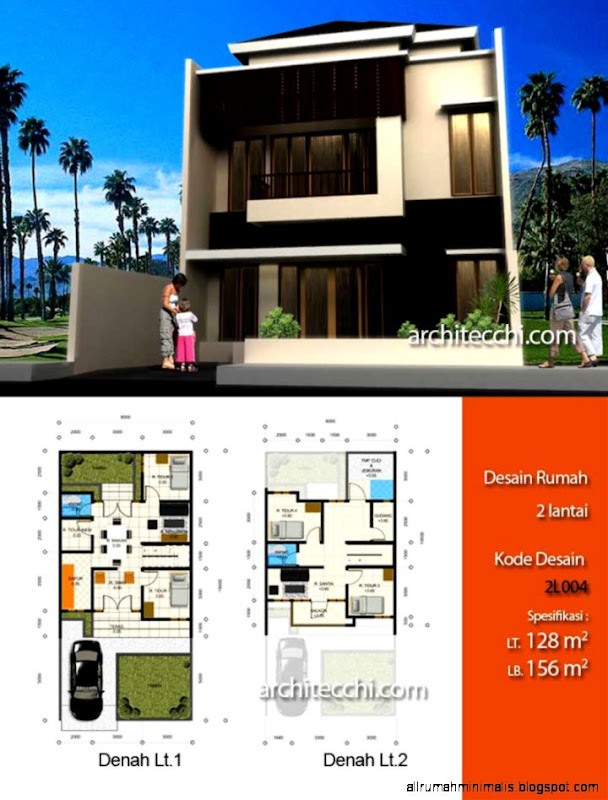 Gambar Desain Rumah 2 Lantai Minimalis Modern Trend 2014  Trend 2015