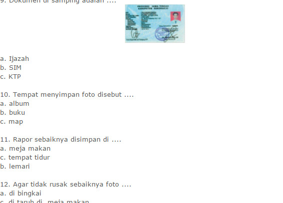 Soal Uts Ips Kelas 2 Sd Semester 1 Ktsp Idn Paperplane