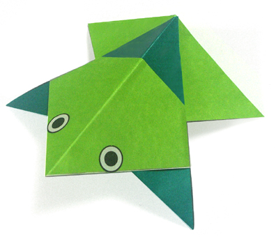 Origami A Frog instructions - Easy Origami instructions For Kids
