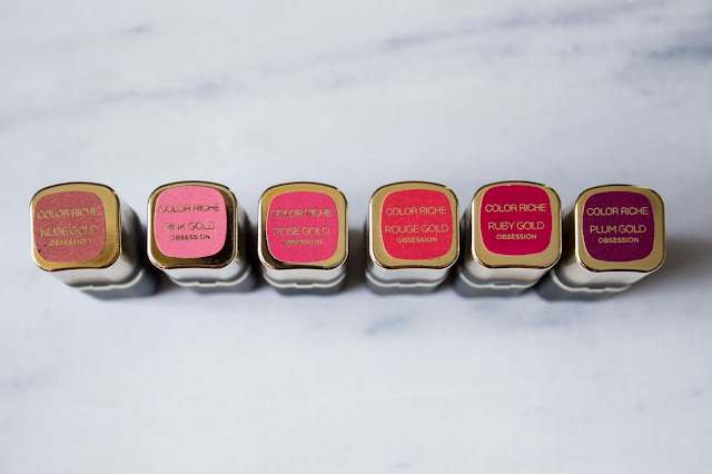 Gold Obsession L'Oréal rouges à lèvres
