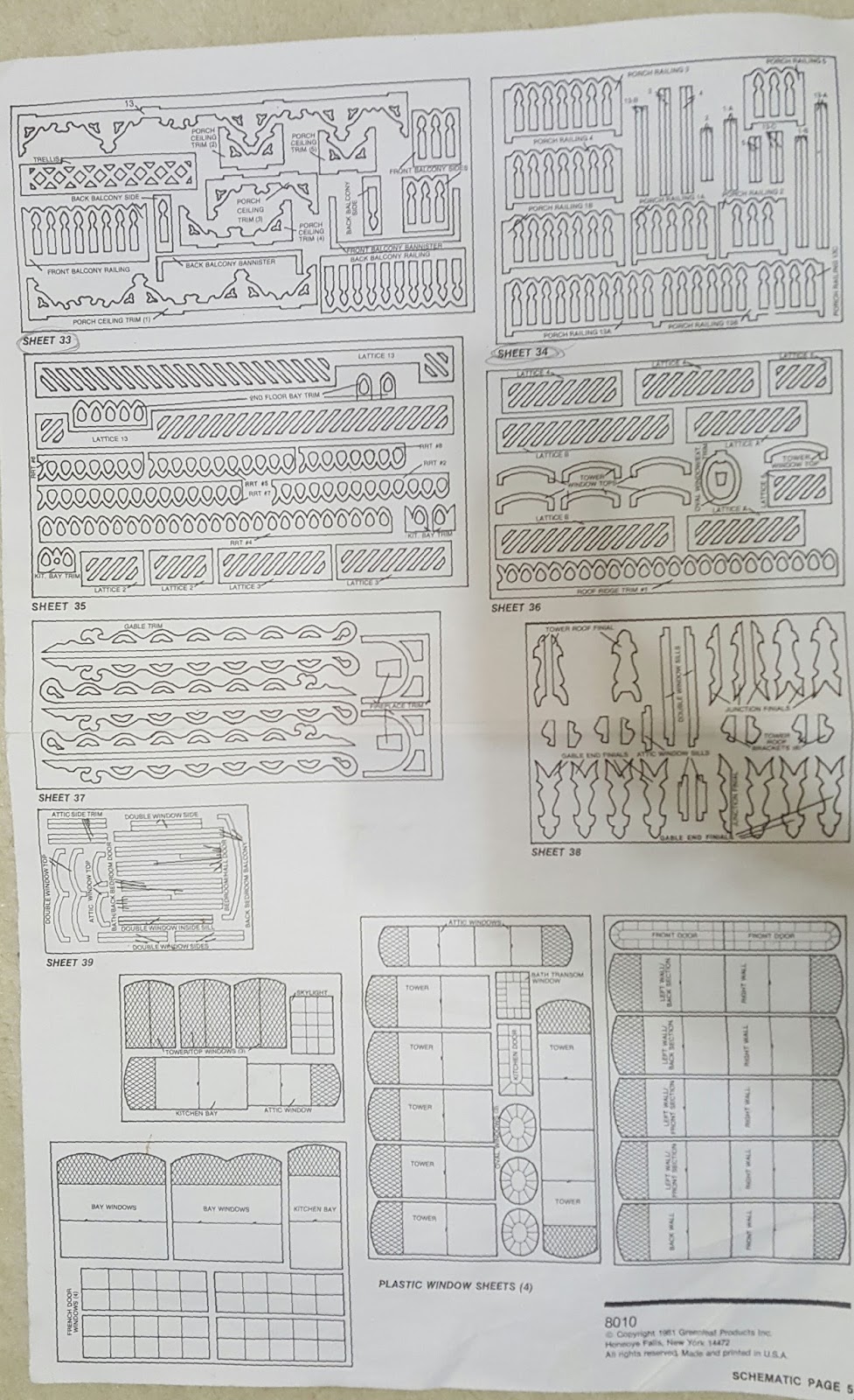 The Garfield Blog The Garfield Dollhouse Kit Assembly Instructions