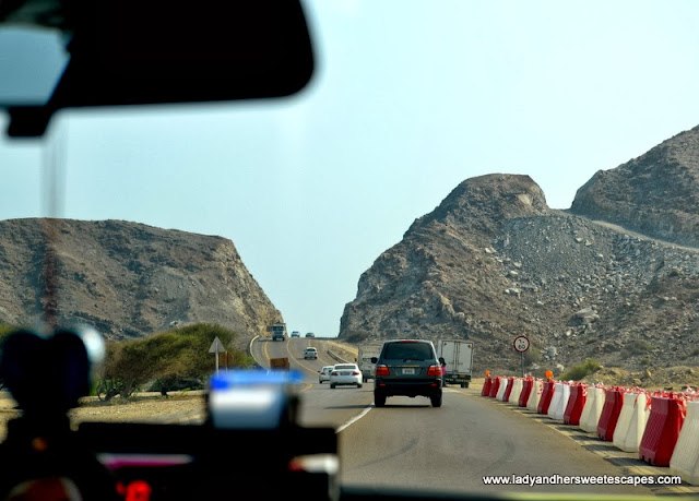 the road to Al Aqah