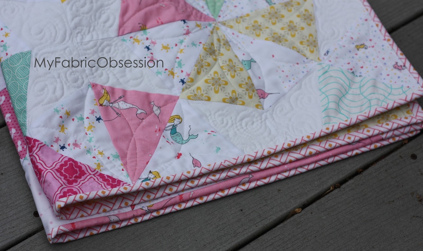 My Fabric Obsession Nautical Octagon quilt