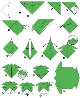 membuat kura kura menggunakan kertas origami